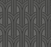 Malibu Déco Arches Wallpaper - Contemporary Geometric - Pewter & Galaxy | Malibu Wallpaper