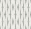 Malibu Diamond Stripe Wallpaper - Contemporary Geometric - Celestial Blue & Pearl | Malibu Wallpaper
