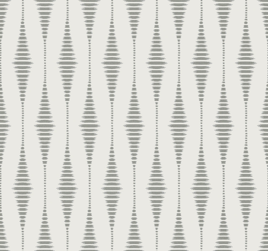 Malibu Diamond Stripe Wallpaper - Contemporary Geometric - Celestial Blue & Pearl | Malibu Wallpaper