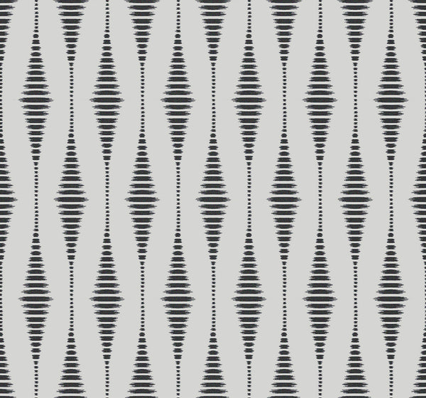 Malibu Diamond Stripe Wallpaper - Contemporary Geometric - Nickel & Galaxy | Malibu Wallpaper