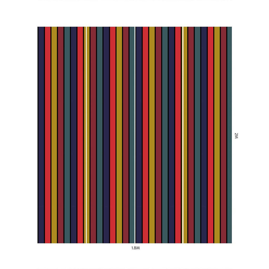 Berkeley Stripe Multi, Sample
