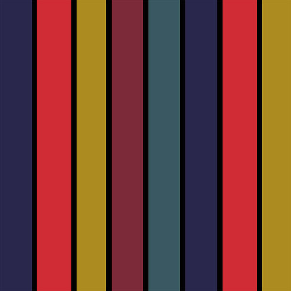 Berkeley Stripe Multi, Sample Wallcoverings | House of Hackney