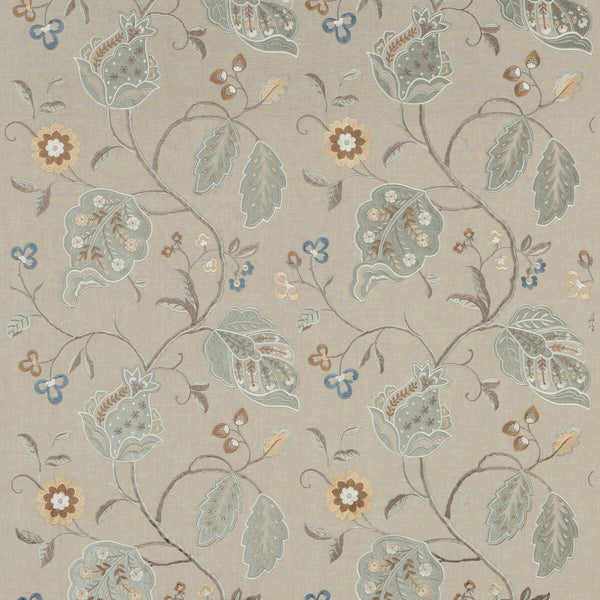 Calthorpe - Aqua Teal By G P & J Baker | Langdale |  Drapery Embroidery