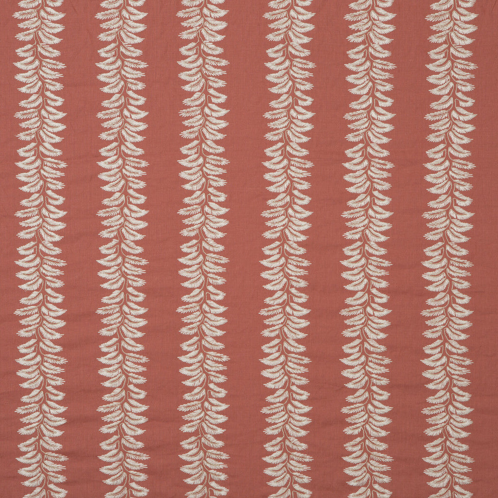 Samples and Purchasing available for Bradbourne - Coral Red By G P & J Baker | Langdale |  Multipurpose Embroidery at Designer Wallcoverings and Fabrics
