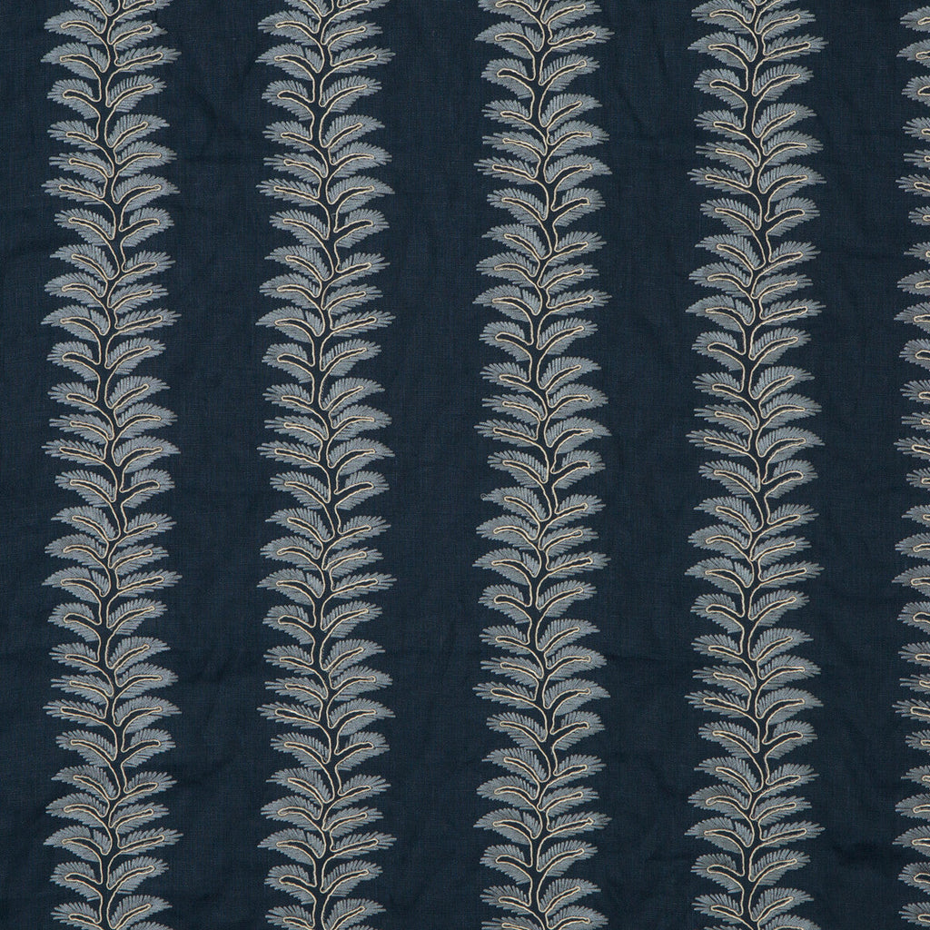 Samples and Purchasing available for Bradbourne - Indigo Blue By G P & J Baker | Langdale |  Multipurpose Embroidery at Designer Wallcoverings and Fabrics