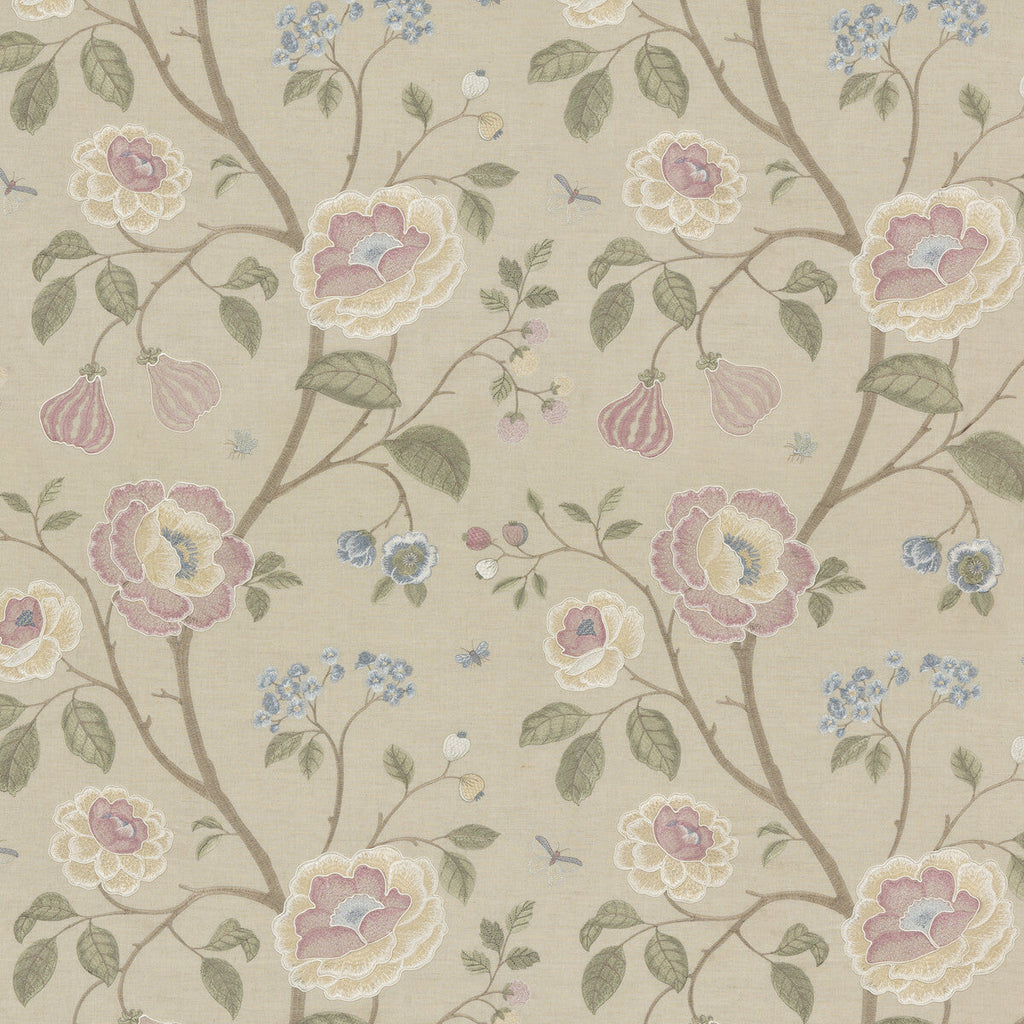 Samples and Purchasing available for Lillington - Blush Pink By G P & J Baker | Keswick Embroideries |  Multipurpose Embroidery at Designer Wallcoverings and Fabrics