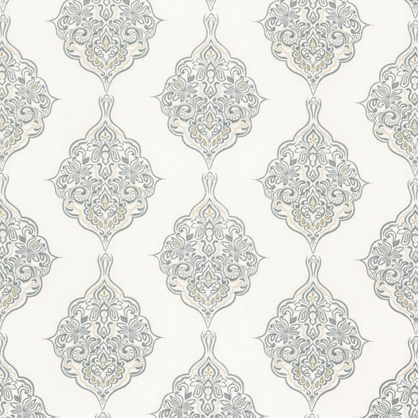 Montacute - Soft Blue White By G P & J Baker | Keswick Embroideries |  Drapery Embroidery