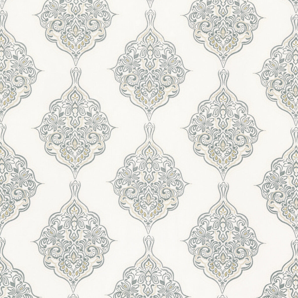 Samples and Purchasing available for Montacute - Soft Blue White By G P & J Baker | Keswick Embroideries |  Drapery Embroidery at Designer Wallcoverings and Fabrics