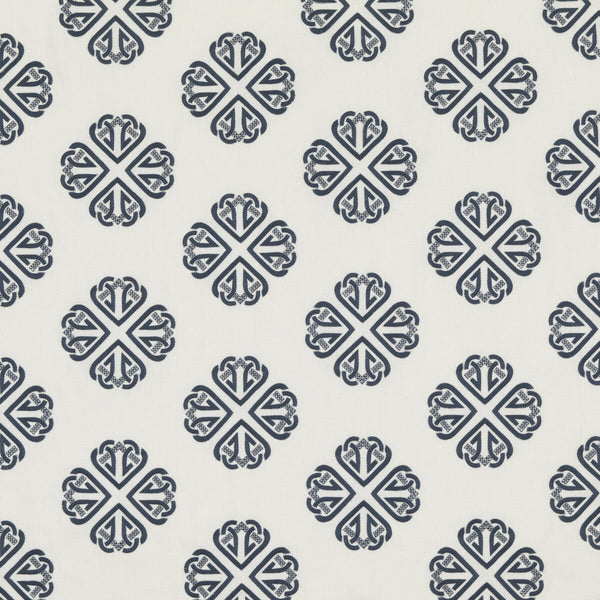 Kersloe - Indigo White By G P & J Baker | Keswick Embroideries |  Drapery Embroidery