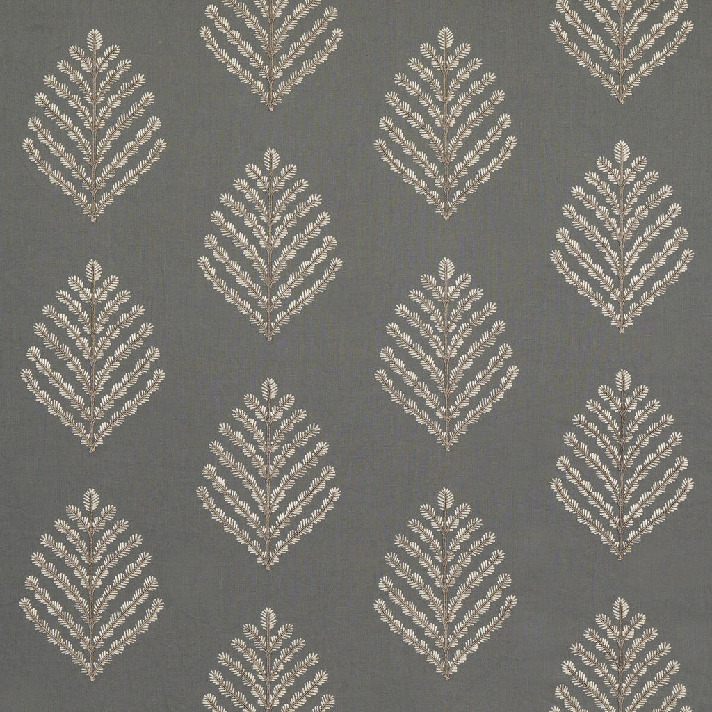 Samples and Purchasing available for Treen - Dove Grey By G P & J Baker | Artisan Ii |Botanical & Floral  Multipurpose Embroidery at Designer Wallcoverings and Fabrics