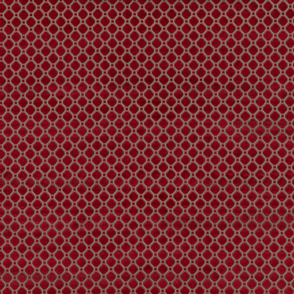 Samples and Purchasing available for Indus Velvet - Red Red By G P & J Baker | Coromandel Velvets |Diamond Small Scale Upholstery Velvet at Designer Wallcoverings and Fabrics
