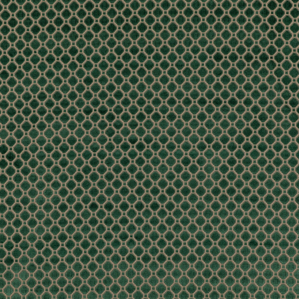 Indus Velvet - Emerald Emerald By G P & J Baker | Coromandel Velvets |Diamond Small Scale Upholstery Velvet