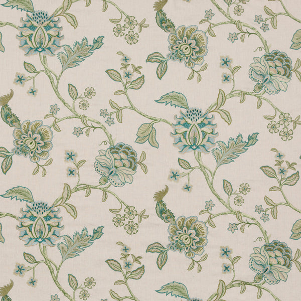 Sudbury - Teal Teal By G P & J Baker | Caspian |  Multipurpose Embroidery