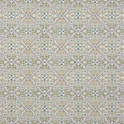 Samples and Purchasing available for Benaki - Aqua Teal By G P & J Baker | Caspian |  Multipurpose Embroidery at Designer Wallcoverings and Fabrics