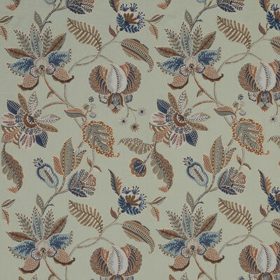 Durbar - Aqua Blue By G P & J Baker | Caspian |  Multipurpose Embroidery
