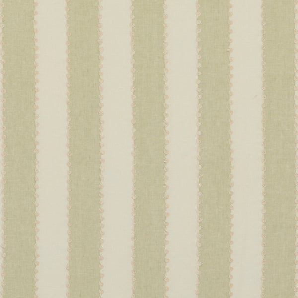 Ashmore Stripe - Green Green By G P & J Baker | Ashmore |  Drapery Embroidery