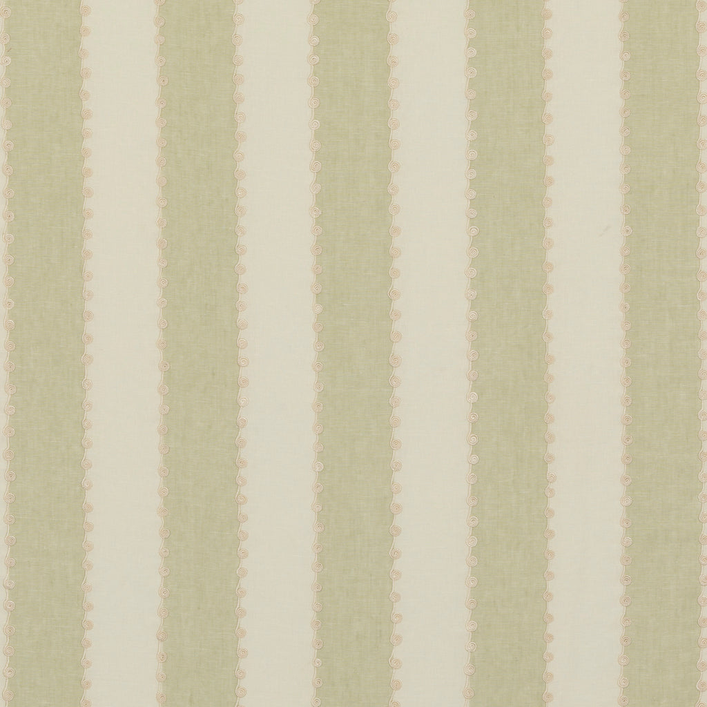 Ashmore Stripe - Green Green By G P & J Baker | Ashmore |  Drapery Embroidery
