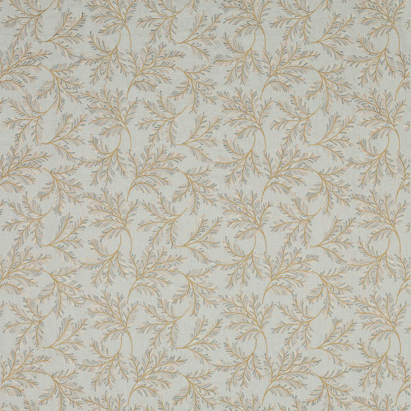 Chelsea Fern - Aqua/Bronze Teal By G P & J Baker | Ashmore |  Drapery Embroidery