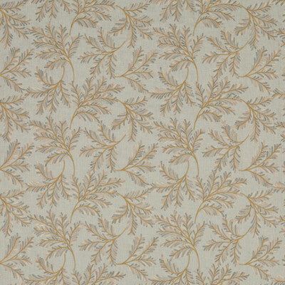 Chelsea Fern - Aqua/Bronze Teal By G P & J Baker | Ashmore |  Drapery Embroidery