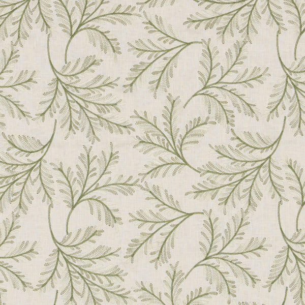 Chelsea Fern - Green Green By G P & J Baker | Ashmore |  Drapery Embroidery