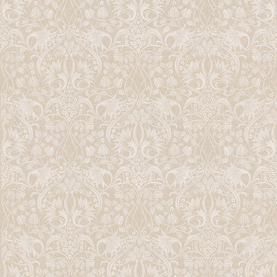 Samples and Purchasing available for Fritillerie Embroidery - Natural Brown By G P & J Baker | Original Brantwood Fabric |Botanical & Floral  Drapery Embroidery at Designer Wallcoverings and Fabrics