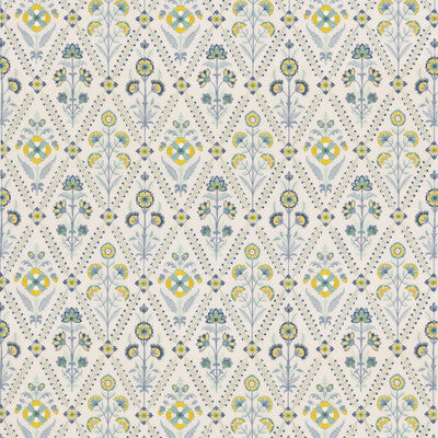 Samples and Purchasing available for Perrycroft - Blue Blue By G P & J Baker | Original Brantwood Fabric |Botanical & Floral  Drapery Embroidery at Designer Wallcoverings and Fabrics