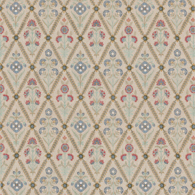 Samples and Purchasing available for Perrycroft - Red/Green Red By G P & J Baker | Original Brantwood Fabric |Botanical & Floral  Drapery Embroidery at Designer Wallcoverings and Fabrics