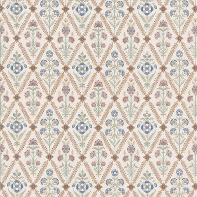 Samples and Purchasing available for Perrycroft - Coral Orange By G P & J Baker | Original Brantwood Fabric |Botanical & Floral  Drapery Embroidery at Designer Wallcoverings and Fabrics