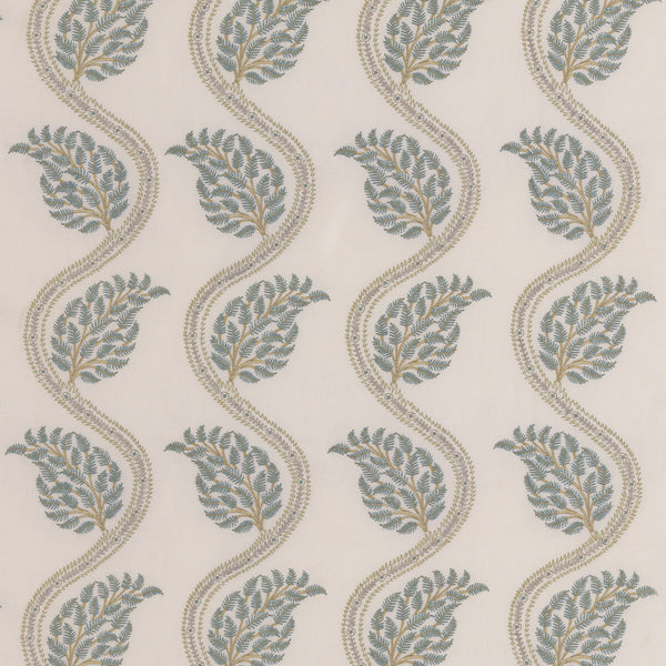 Filkins - Sage/Aqua Green By G P & J Baker | Burford |Botanical & Floral  Drapery Embroidery