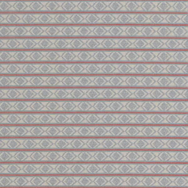Burford Stripe - Red/Blue Red By G P & J Baker | Burford Weaves |  Upholstery Weave
