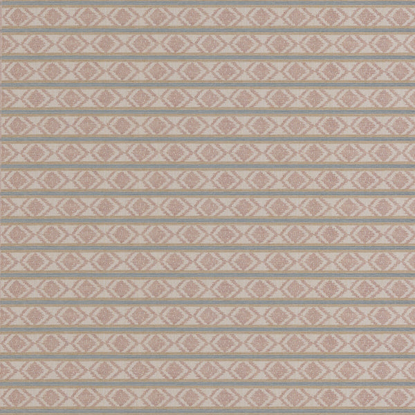 Burford Stripe - Coral/Aqua Orange By G P & J Baker | Burford Weaves |  Upholstery Weave