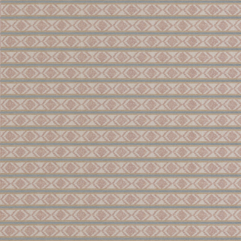 Samples and Purchasing available for Burford Stripe - Coral/Aqua Orange By G P & J Baker | Burford Weaves |  Upholstery Weave at Designer Wallcoverings and Fabrics