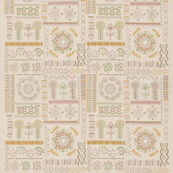 Spin Off - Plaster Beige By G P & J Baker | G P & J Baker X Kit Kemp Prints & Embroideries |  Drapery Embroidery