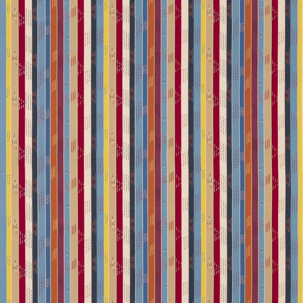 Samples and Purchasing available for Jogalong - Jewel Multi By G P & J Baker | G P & J Baker X Kit Kemp Stripes |Stripes  Multipurpose Weave at Designer Wallcoverings and Fabrics