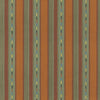 Samples and Purchasing available for Bunty - Orange/Green Green By G P & J Baker | G P & J Baker X Kit Kemp Stripes |Stripes  Multipurpose Weave at Designer Wallcoverings and Fabrics