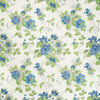 Samples and Purchasing available for Parnham - Cornflower/Lime Multi By Lee Jofa | Blithfield | Botanical & Floral Multipurpose Print at Designer Wallcoverings and Fabrics