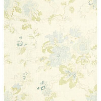 Parnham - Blue/Green White By Lee Jofa | Blithfield |Botanical & Floral  Multipurpose Print
