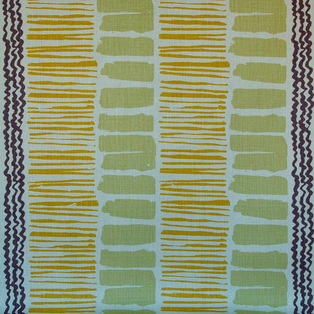 Saltaire - Lime/Gold/Plum Beige By Lee Jofa | Blithfield | Modern Multipurpose Print