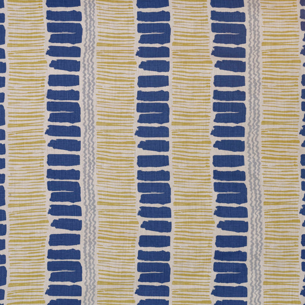 Saltaire - Indigo/Yellow/Aqua Multi By Lee Jofa | Blithfield | Modern Multipurpose Print