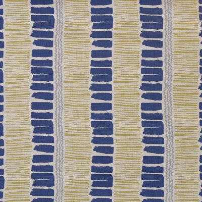 Samples and Purchasing available for Saltaire - Indigo/Yellow/Aqua Multi By Lee Jofa | Blithfield | Modern Multipurpose Print at Designer Wallcoverings and Fabrics