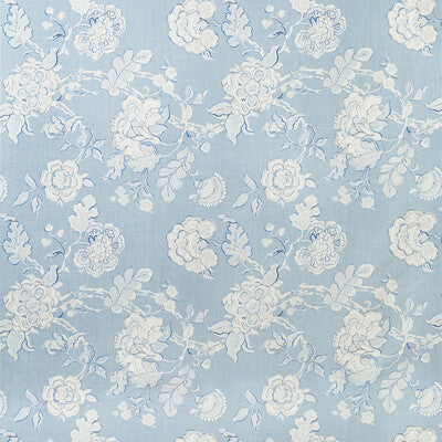 Samples and Purchasing available for Somerset - Sky Light Blue By Lee Jofa | Blithfield |Botanical & Floral  Multipurpose Print at Designer Wallcoverings and Fabrics