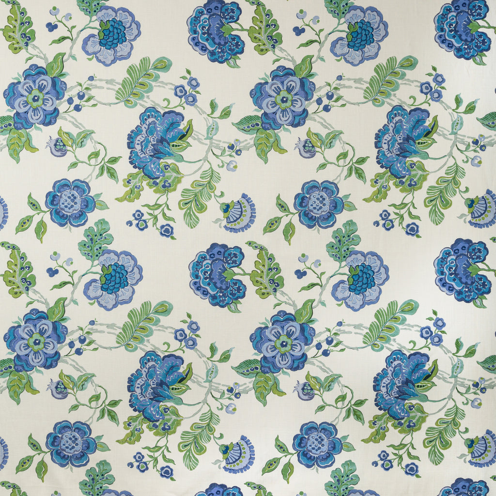 Somerset - Blue/Green Blue By Lee Jofa | Blithfield |Botanical & Floral  Multipurpose Print