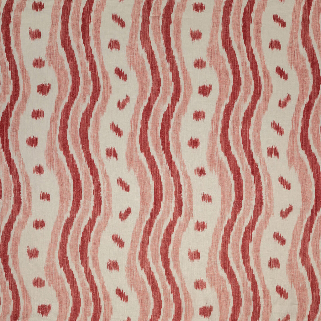 Samples and Purchasing available for Ikat Stripe - Coral Pink By Lee Jofa | Blithfield |Ikat/Southwest/Kilims Stripes Multipurpose Print at Designer Wallcoverings and Fabrics