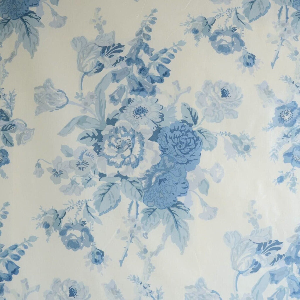 Samples and Purchasing available for Grenville Glazed Chintz - Blue Blue By Lee Jofa | Blithfield |Botanical & Floral  Multipurpose Print at Designer Wallcoverings and Fabrics