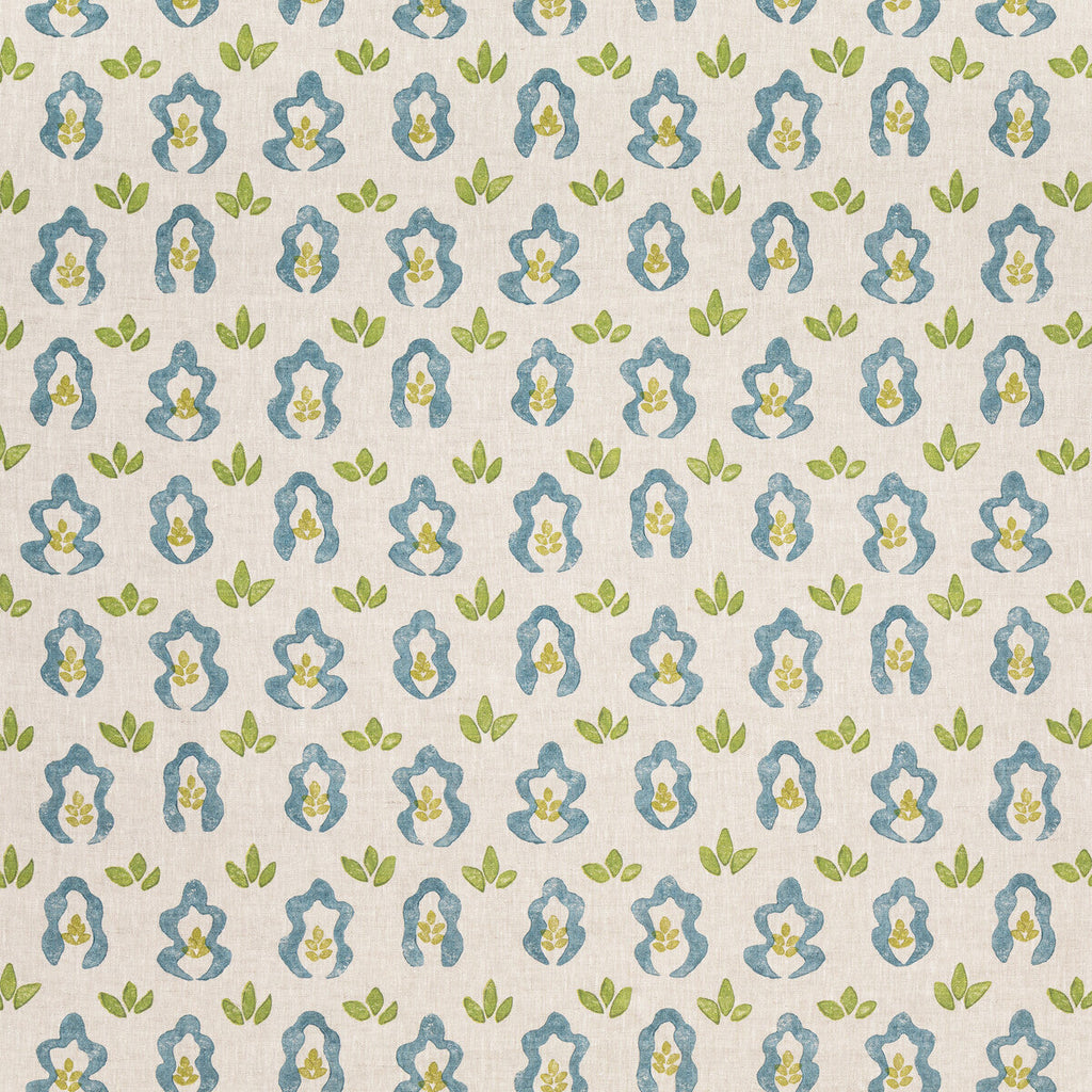 Samples and Purchasing available for Springfield - Aquamarine Beige By Lee Jofa | Blithfield Eden | Botanical & Floral Multipurpose Linen at Designer Wallcoverings and Fabrics