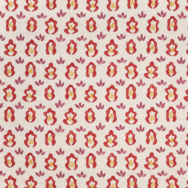 Springfield - Red Beige By Lee Jofa | Blithfield Eden | Botanical & Floral Multipurpose Linen