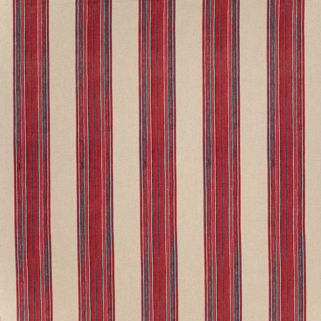 Samples and Purchasing available for Mifflin Stripe - Red Beige By Lee Jofa | Blithfield Eden | Stripes Multipurpose Linen at Designer Wallcoverings and Fabrics