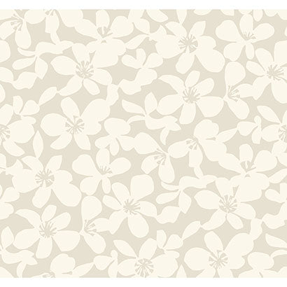 Isle of Palms Cream Light Beige Wallcovering | Jeffrey Stevens