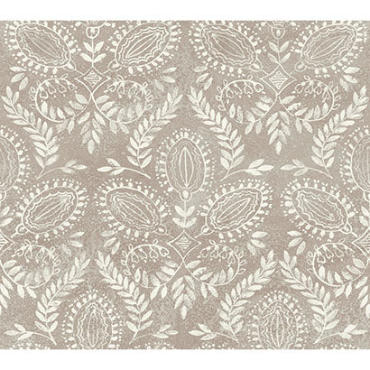 Laurel Damask Wallpaper | Jeffrey Stevens