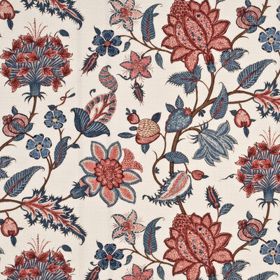 Samples and Purchasing available for Baker'S Indienne - Blue/Pink Beige By G P & J Baker | Marwood Ii |Botanical & Floral Jacobeans Multipurpose Print at Designer Wallcoverings and Fabrics
